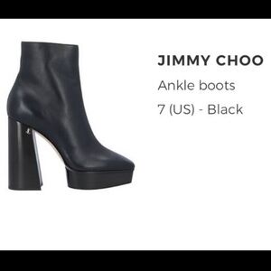 Jimmy Choo size 7, black. Worn a few times. See pictures.